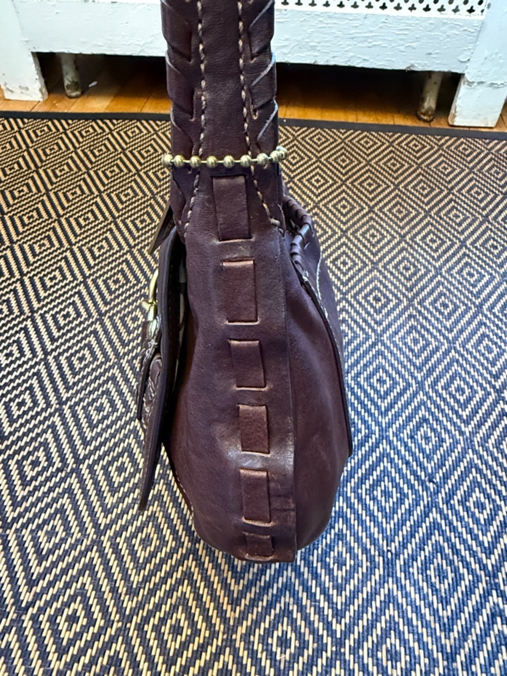 Vintage Y2K coach vachetta whipstitch ergo belted flap 11226 - Picture 6 of 14